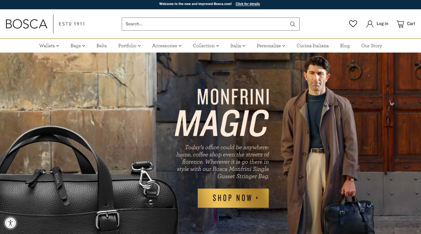 Bosca Homepage