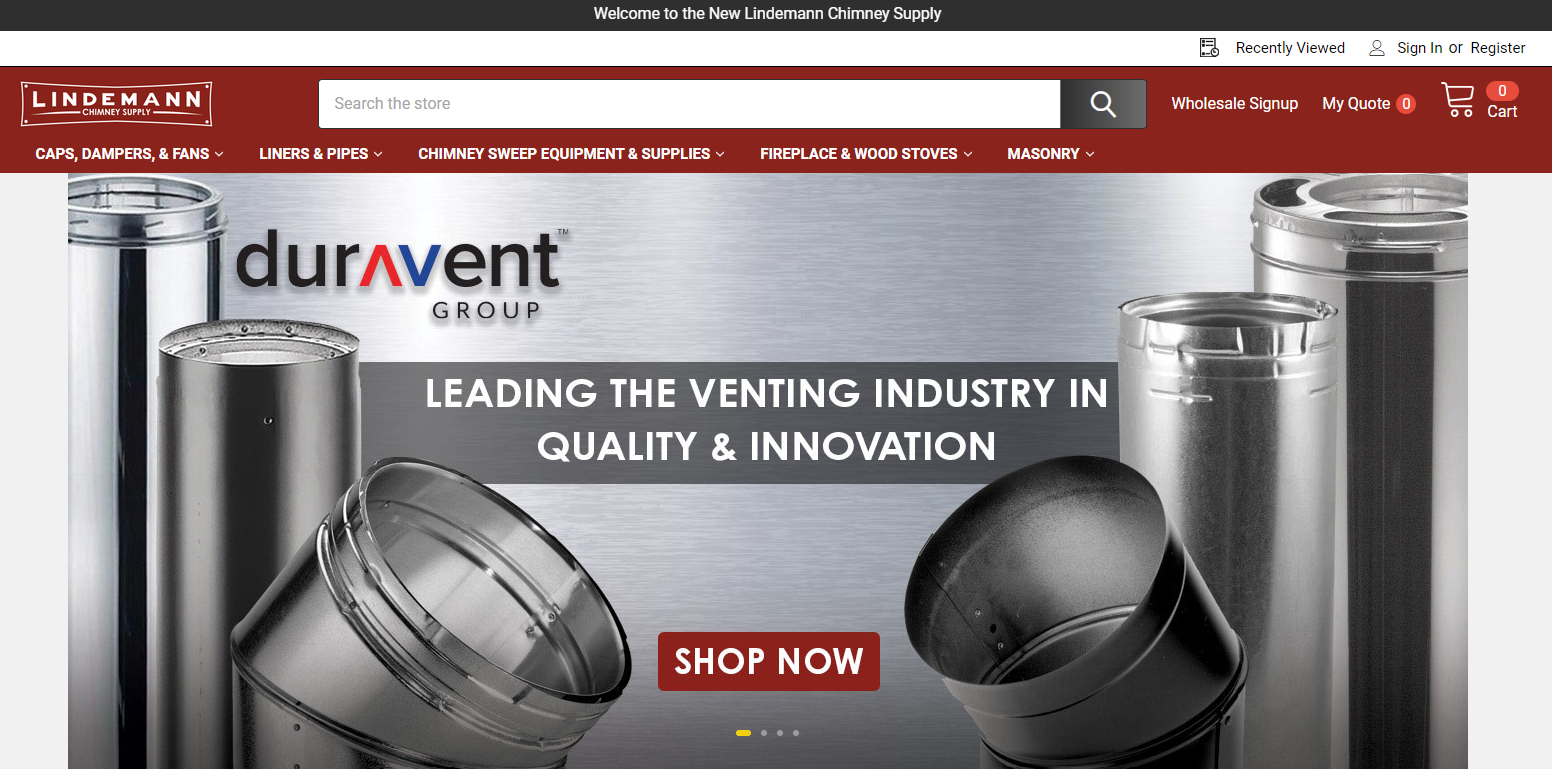 Lindemann Chimney Supply Homepage